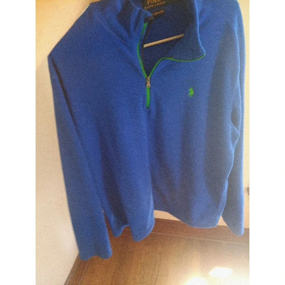 Polo Ralph Lauren Performance Fleece Pullover Mens XL Dark Blue 1/4 Zip Jacket